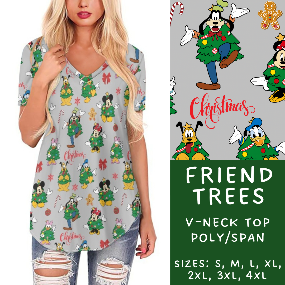 Batch #228 - Christmas Magic 2 - Closes 10/31 - ETA early/mid Dec - Friend Trees V-Neck Tee