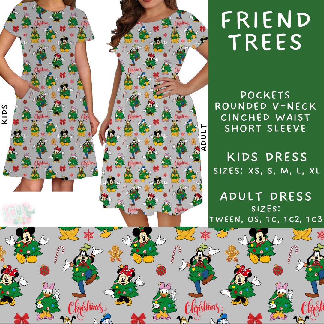 Batch #228 - Christmas Magic 2 - Closes 10/31 - ETA early/mid Dec - Friend Trees Adult & Kids Dresses