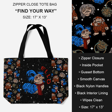 B195 - Preorder Find your way Tote Bag (Closes 11/19. ETA: late Jan.)