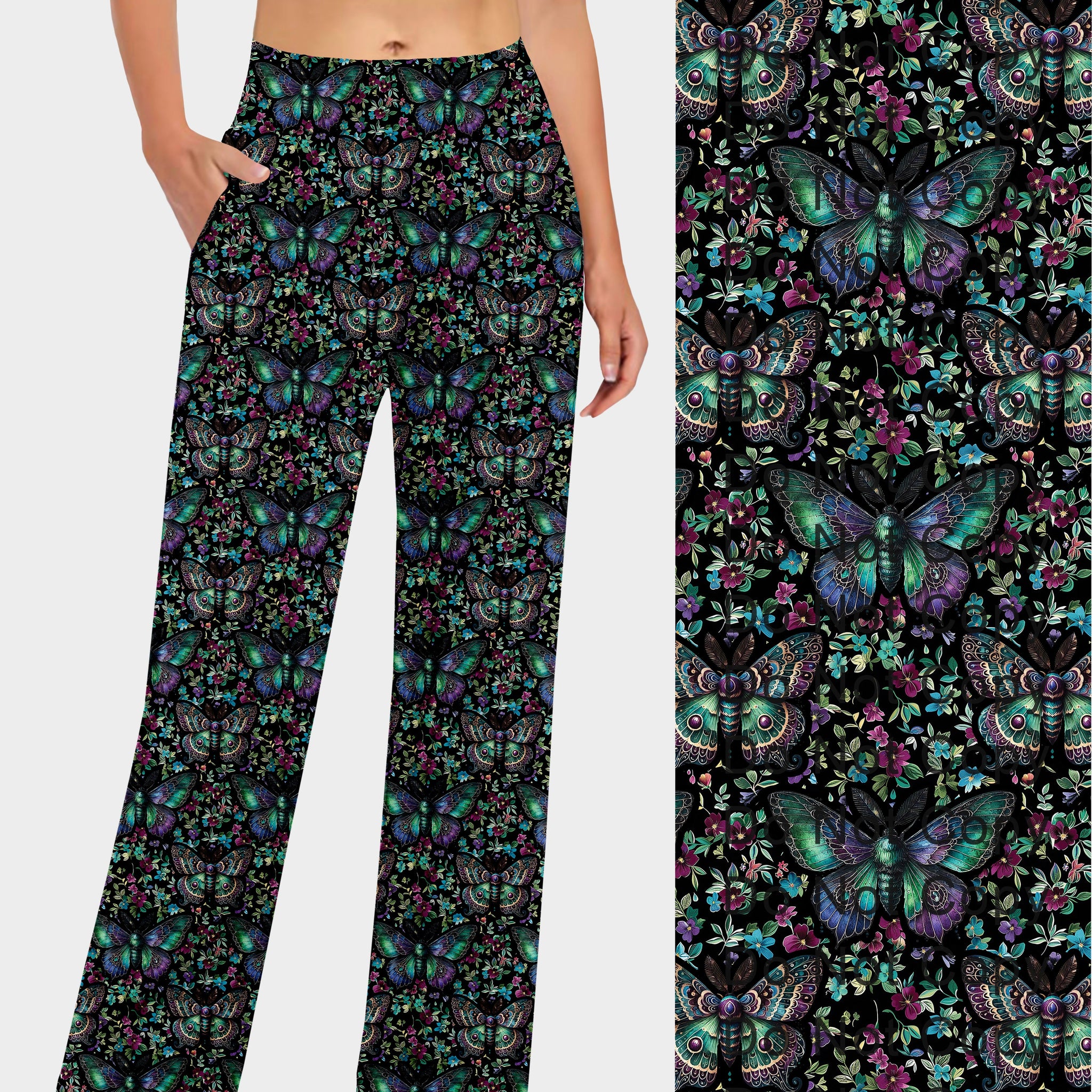 RTS - Floral Moth Lounge Pants