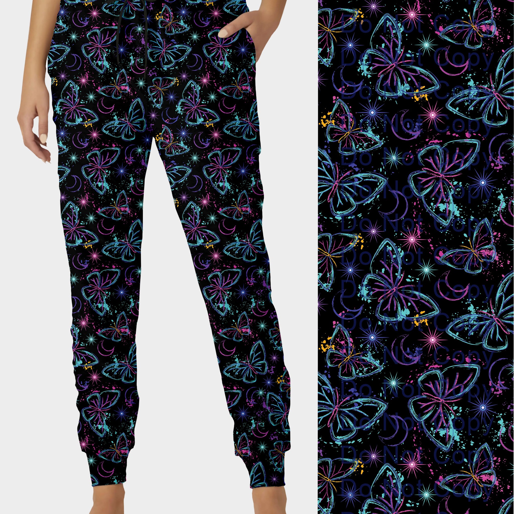 RTS - Fluorescent Butterfly Joggers