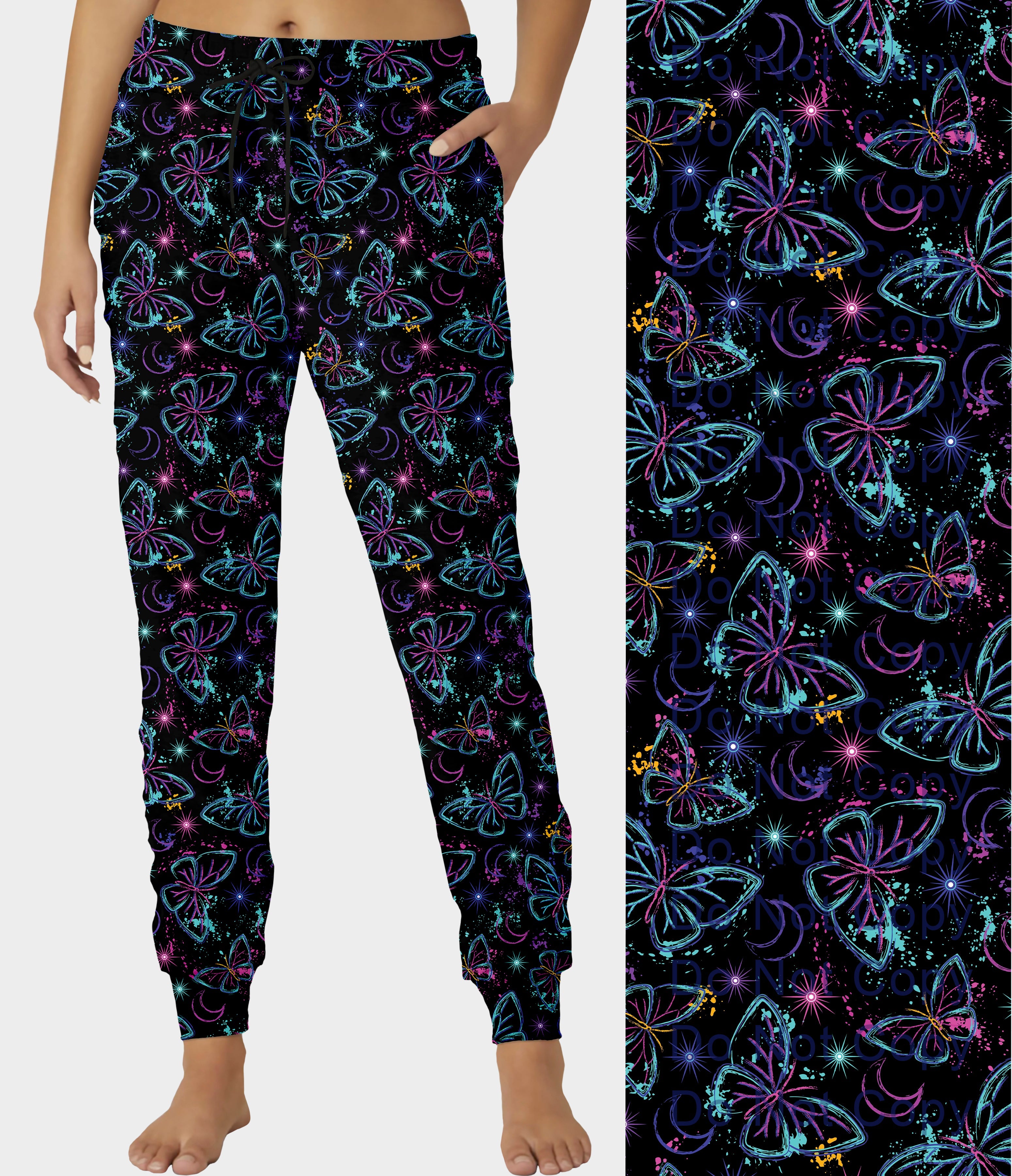 RTS - Fluorescent Butterfly Joggers