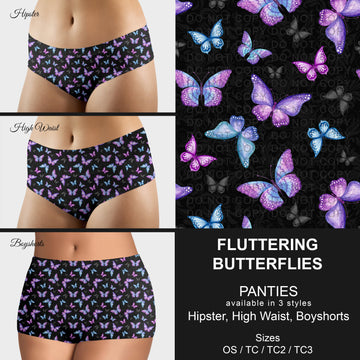 B306 - Preorder Fluttering Butterflies Panties (Closes 8/07. ETA mid October)