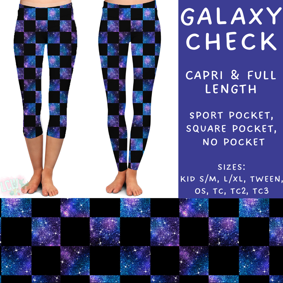 Batch #249 - October Request Run - Closes 12/6 - ETA late Jan - Galaxy Check Full and Capri Length Leggings