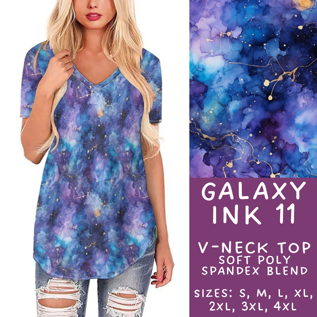 Batch #271 - Galaxy Ink Collection - Closes 1/16 - ETA mid/late March - Galaxy Ink 11 V-Neck Tee