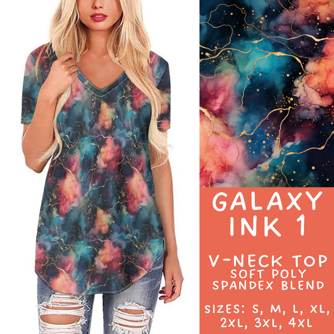 Batch #271 - Galaxy Ink Collection - Closes 1/16 - ETA mid/late March - Galaxy Ink 1 V-Neck Tee