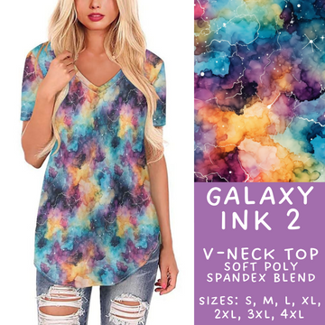 Batch #271 - Galaxy Ink Collection - Closes 1/16 - ETA mid/late March - Galaxy Ink 2 V-Neck Tee