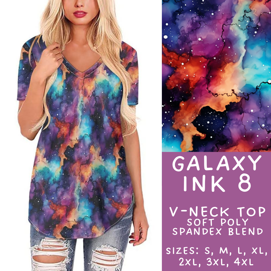 Batch #271 - Galaxy Ink Collection - Closes 1/16 - ETA mid/late March - Galaxy Ink 8 V-Neck Tee