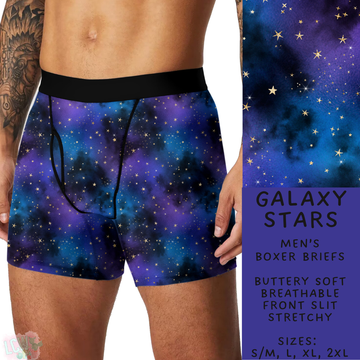 Batch #244 - Comfortable Underwear 2 - Closes 11/27 - ETA mid/late Jan - Galaxy Stars Men's Boxer Briefs