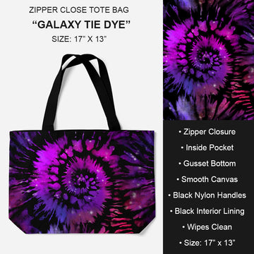 B195 - Preorder Galaxy Tie Dye Tote Bag (Closes 11/19. ETA: late Jan.)