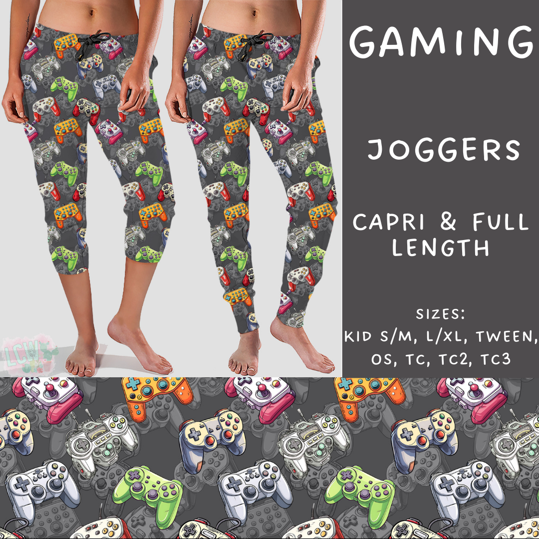 Batch #209 - Fun Run 5 - Closes 10/2 - ETA mid Nov - Gaming Full and Capri Length Joggers