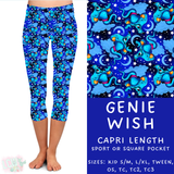 Ready to Ship - Genie Wish Capri Length Leggings - OS & TC2 Square Pockets