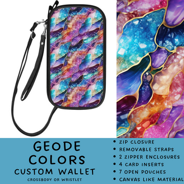 Batch #245 - The Crossbody Wallet - Closes 11/29 - ETA mid Jan - Geode Colors Crossbody Wallet