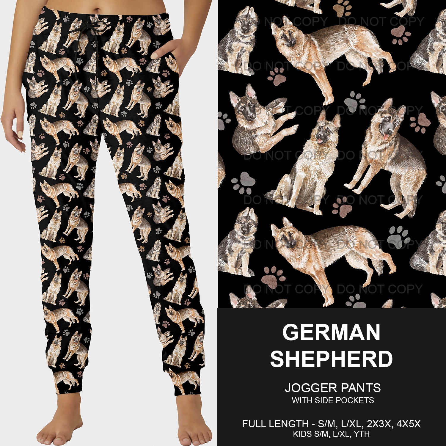 B189 - Preorder German Shepherd Joggers (Closes 10/25. ETA late Dec.)