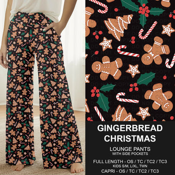 B303 - Preorder Gingerbread Christmas Lounge Pants (Closes 7/26. ETA: early Oct.)