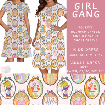 Batch #479 - Cool Characters 11 - Closes 1/21 - ETA mid/late March - Girl Gang Adult & Kids Dresses