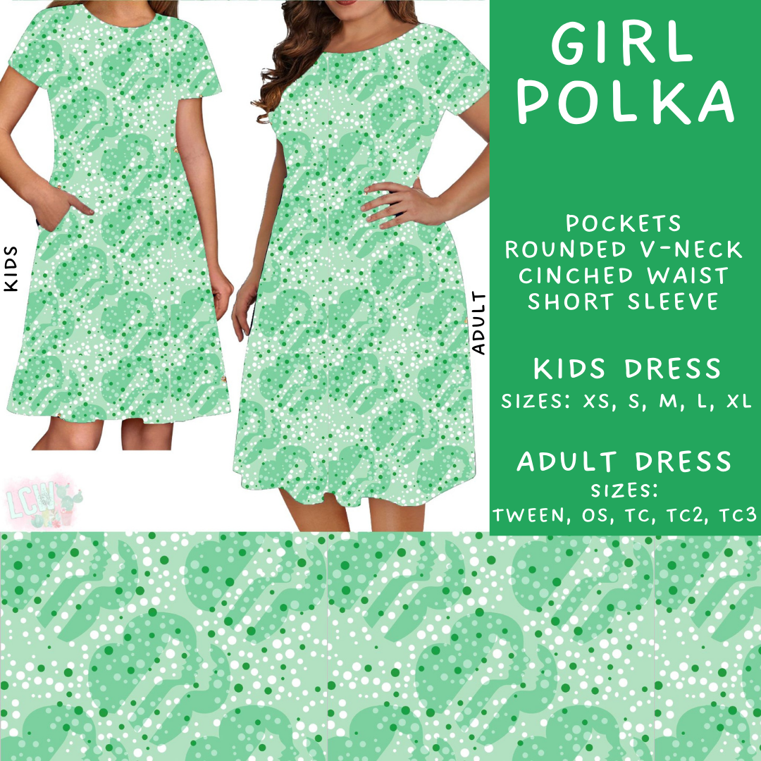 Batch #224 - Cookie Dealer 2 - Closes 10/28 - ETA mid Dec - Girl Polka Adult & Kids Dresses