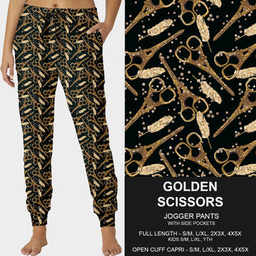 B229- Preorder Golden Scissors Joggers (Closes 5/18. ETA: late July)