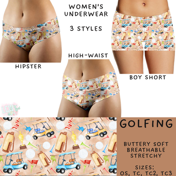 Batch #244 - Comfortable Underwear 2 - Closes 11/27 - ETA mid/late Jan - Golfing Women's Underwear