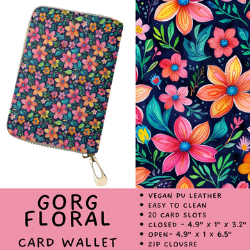 Batch #460 - Zip It Collection - Closes 12/5 - ETA late Jan - Gorg Floral Card Wallet