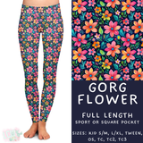 Ready to Ship - Gorg Flower Full Length Legging - Sport Pocket TC