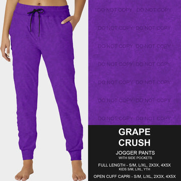 B216- Preorder Grape Crush Joggers (Closes 3/09. ETA: late May)