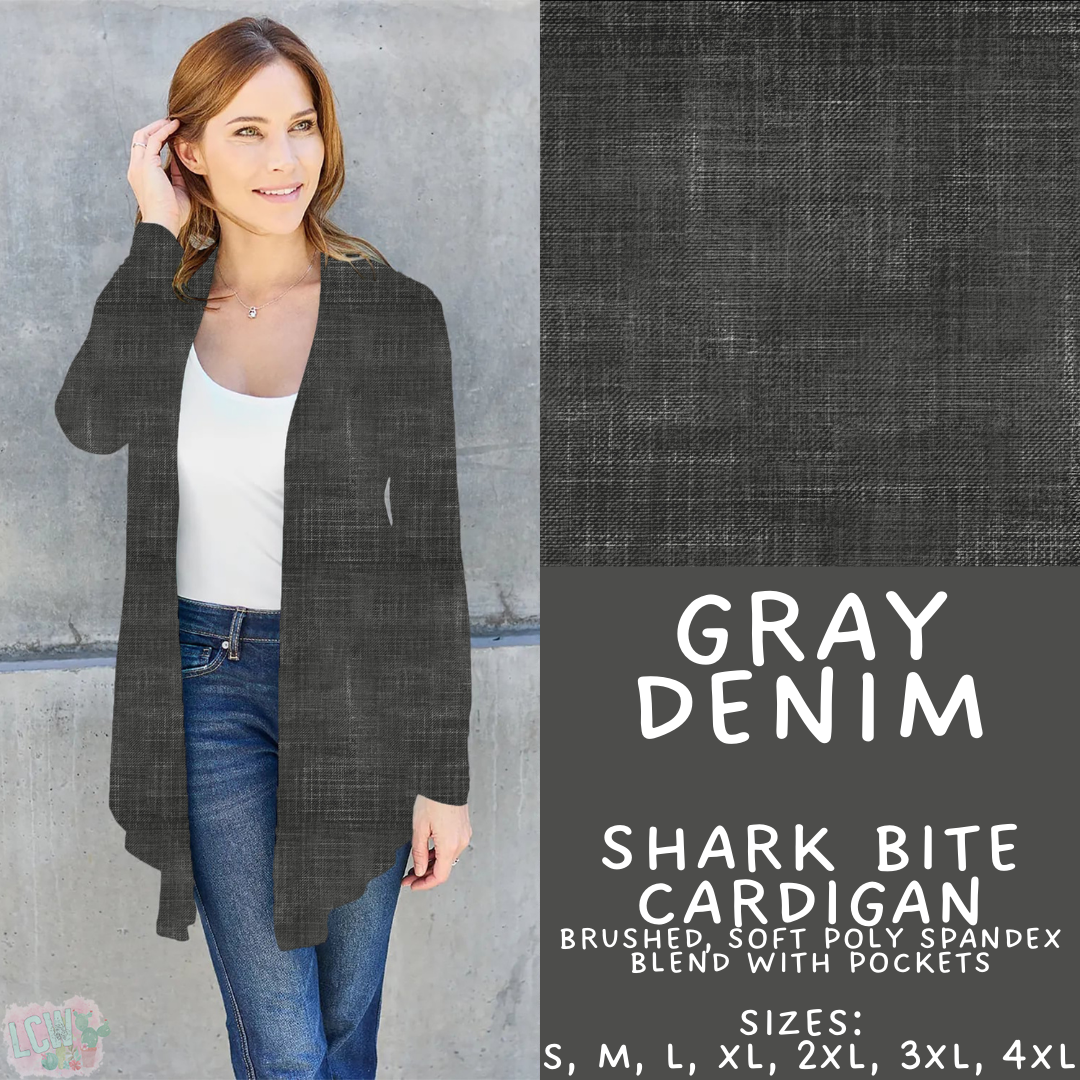 Batch #481 - Colorful Denim - Closes 1/26 - ETA late March - Gray Denim Cardigan