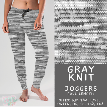 Batch #461 - October Request Run - Closes 12/9 - ETA late Jan - Gray Knit Joggers
