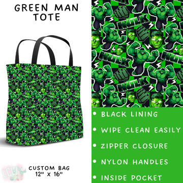 Batch #278 - Cool Characters 7 - Closes 1/29 - ETA early April - Green Man Tote