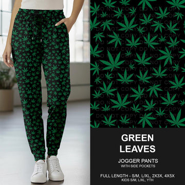 B262 - Preorder Green Leaves Joggers (Closes 11/23. ETA late Jan.)