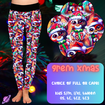 GREM XMAS - CHRISTMAS RUN - LEGGING/CAPRI PREORDER CLOSING 9/29