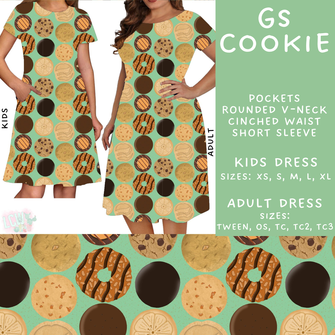 Batch #224 - Cookie Dealer 2 - Closes 10/28 - ETA mid Dec - GS Cookie Adult & Kids Dresses