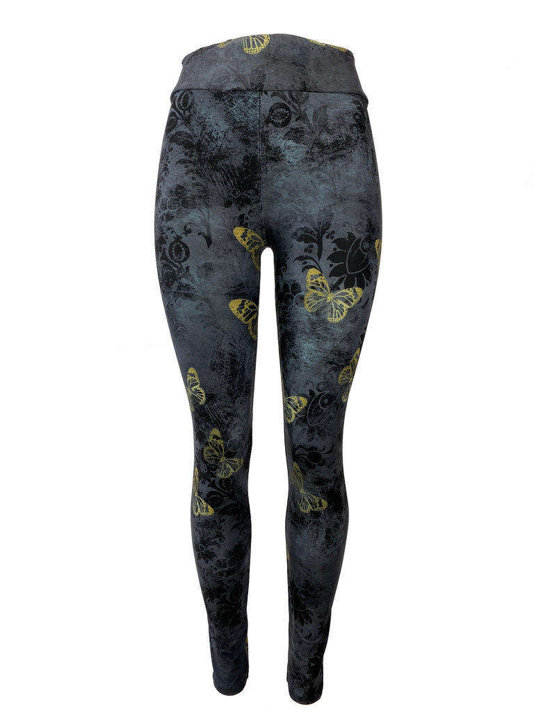 Golden Butterflies Soft Leggings