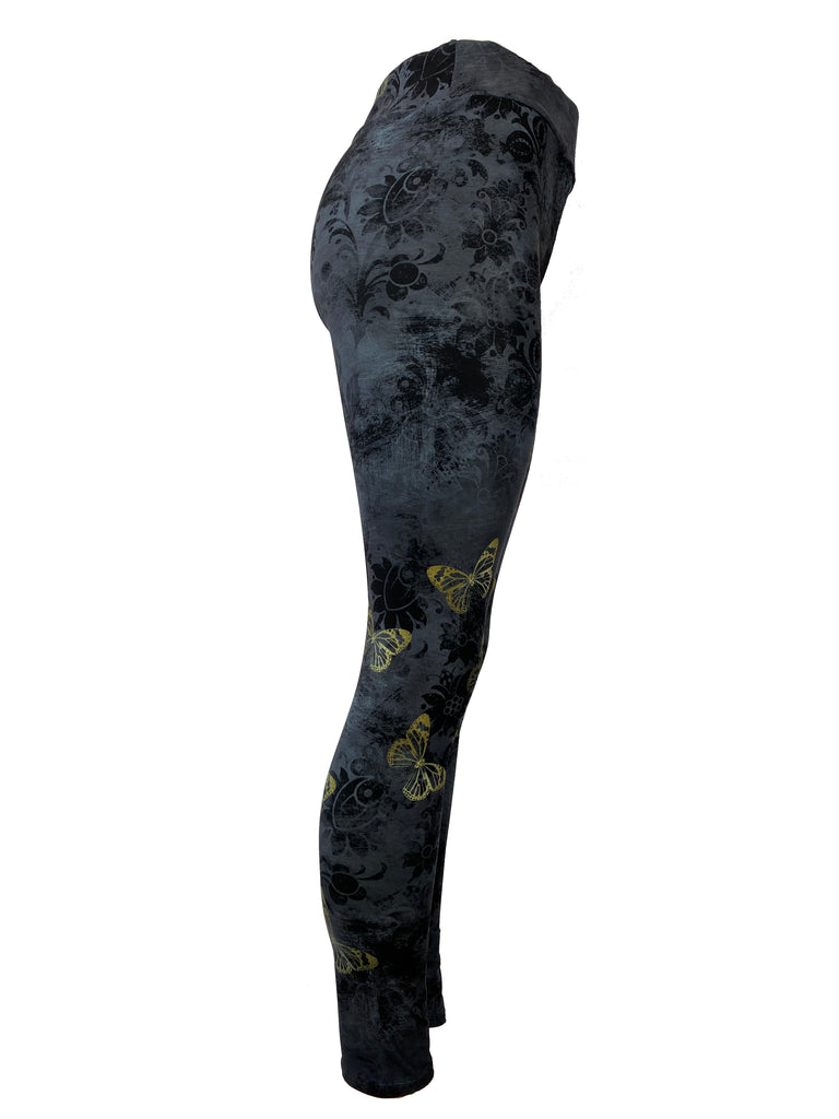Golden Butterflies Soft Leggings
