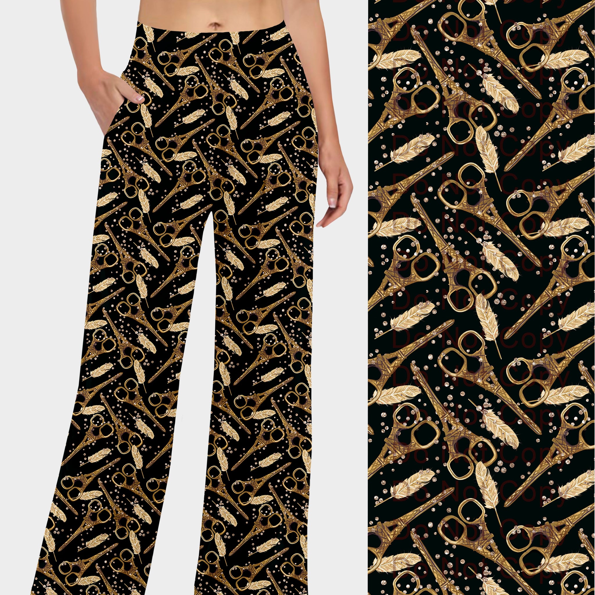 RTS - Golden Scissors Lounge Pants