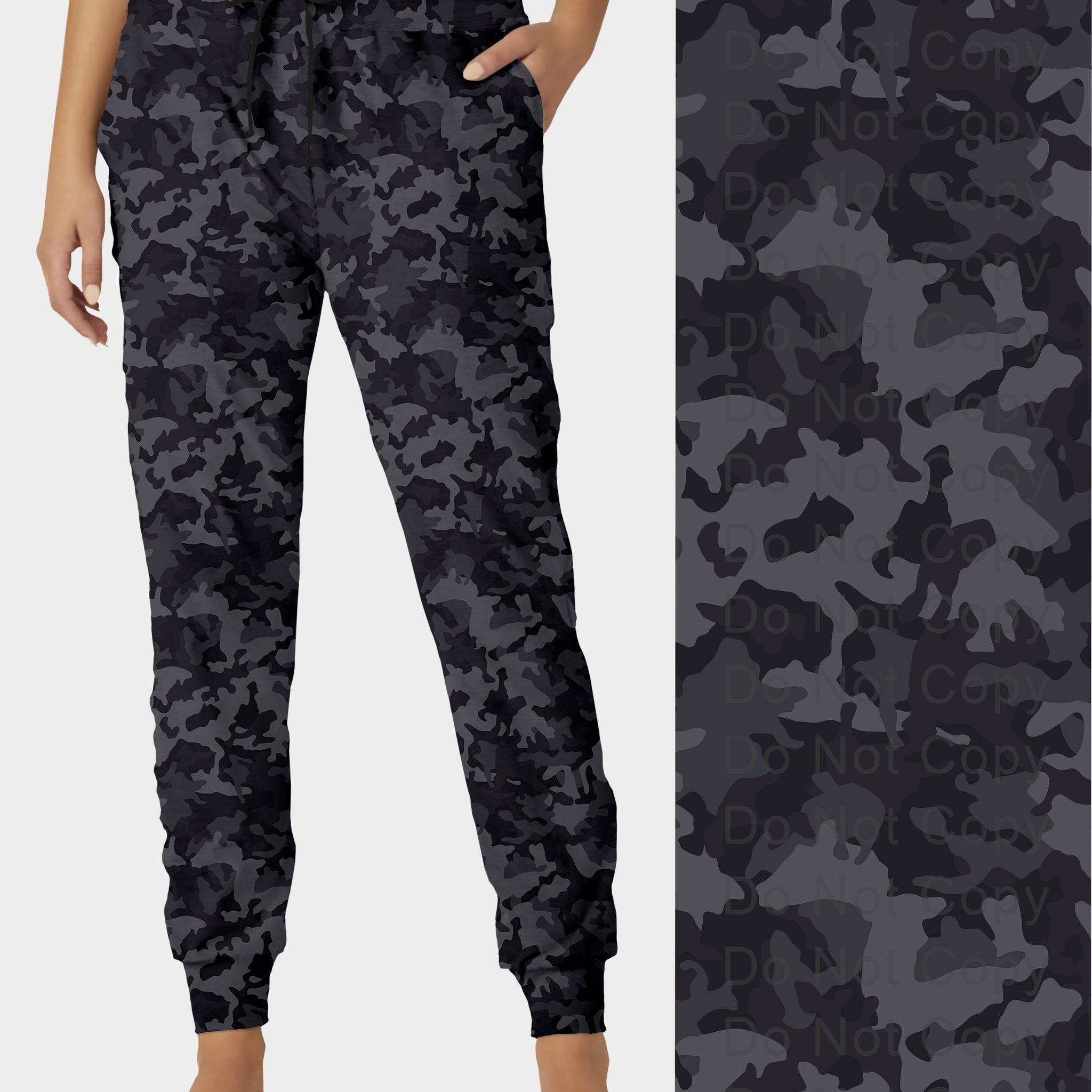 RTS - Gray Camo Jogger Pants