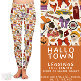 Ready to Ship - Hallo Town Full Length Leggings - Sport Pocket TC & TC2 - Square Pocket OS