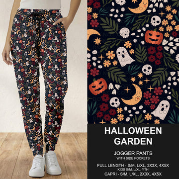 B299 - Preorder Halloween Garden Joggers (Closes 7/12. ETA: mid Sept.)