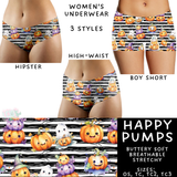 Ready To Ship - Happy Pumps Women's Underwear - Boy Short OS & TC - High Waist OS - Hipster TC & TC2