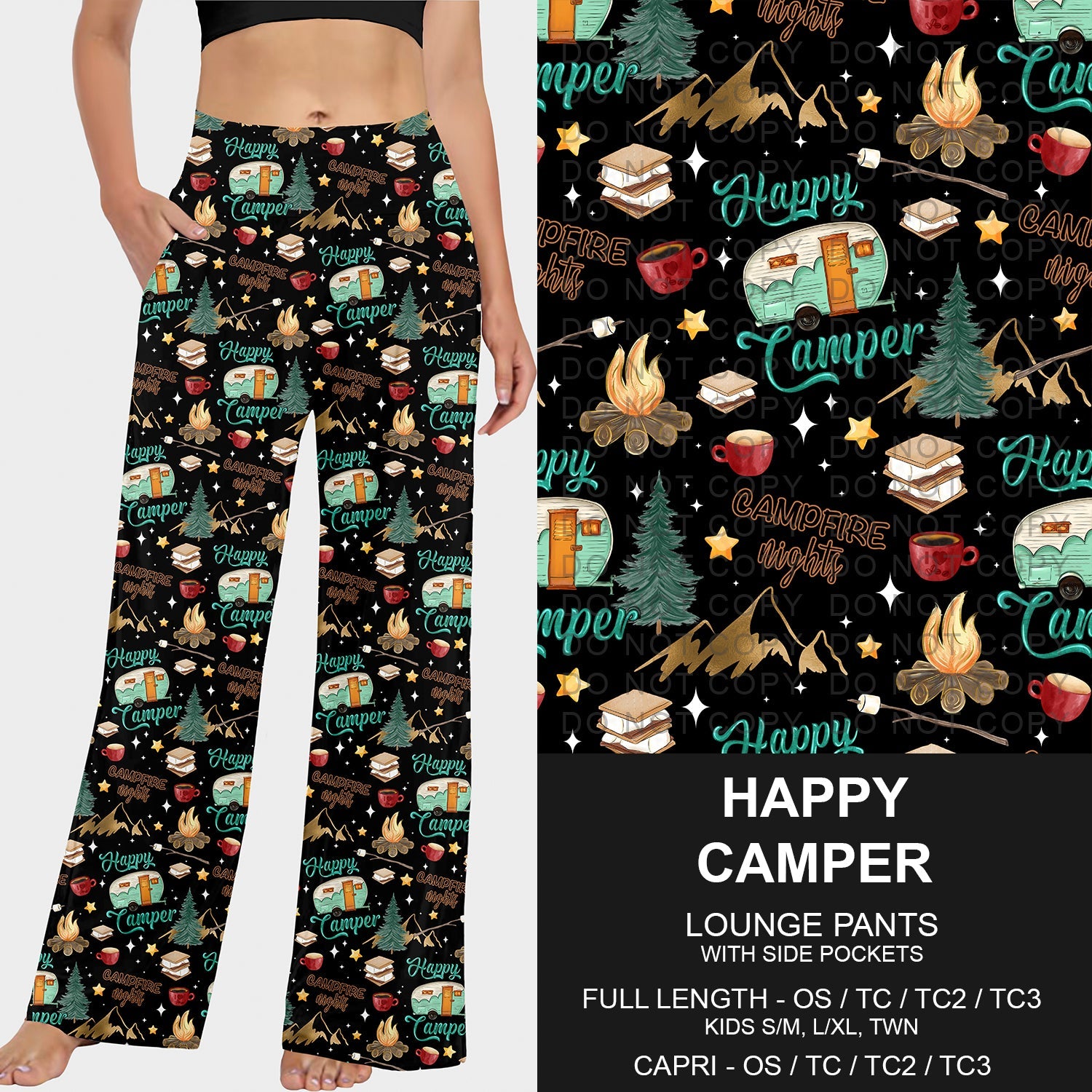 B227 - Preorder Happy Camper Lounge Pants (Closes 5/04. ETA: mid July)