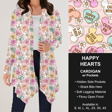 B196 Preorder - Happy Hearts Cardigan w/ Pockets (Closes 11/24. ETA: late Jan.)