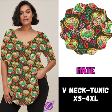 HATE -PPO12 - V-NECK TUNIC PREORDER CLOSING 10/8