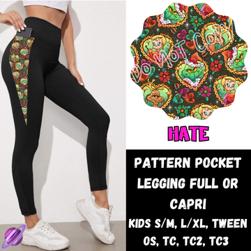 HATE -PPO12 - LEGGING/CAPRI PREORDER CLOSING 10/8