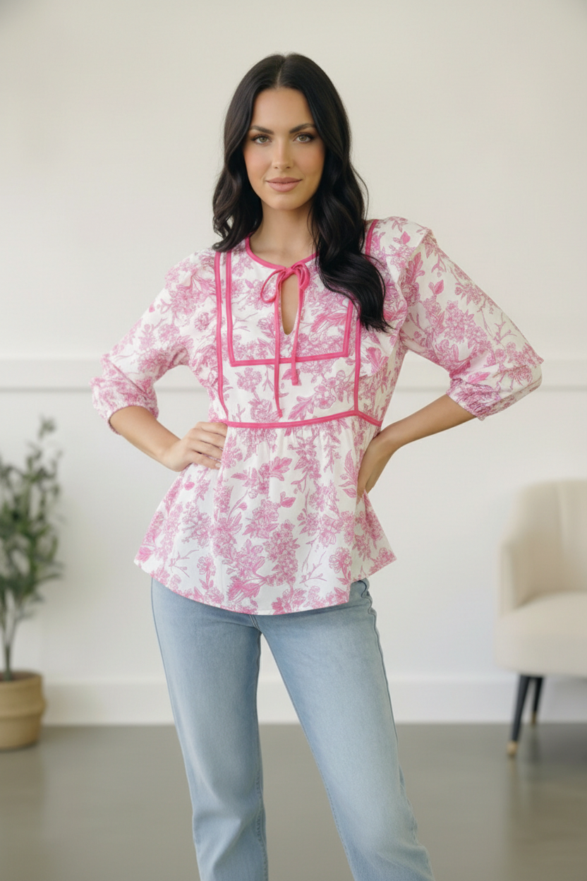 Where is the Garden Party Tie Blouse