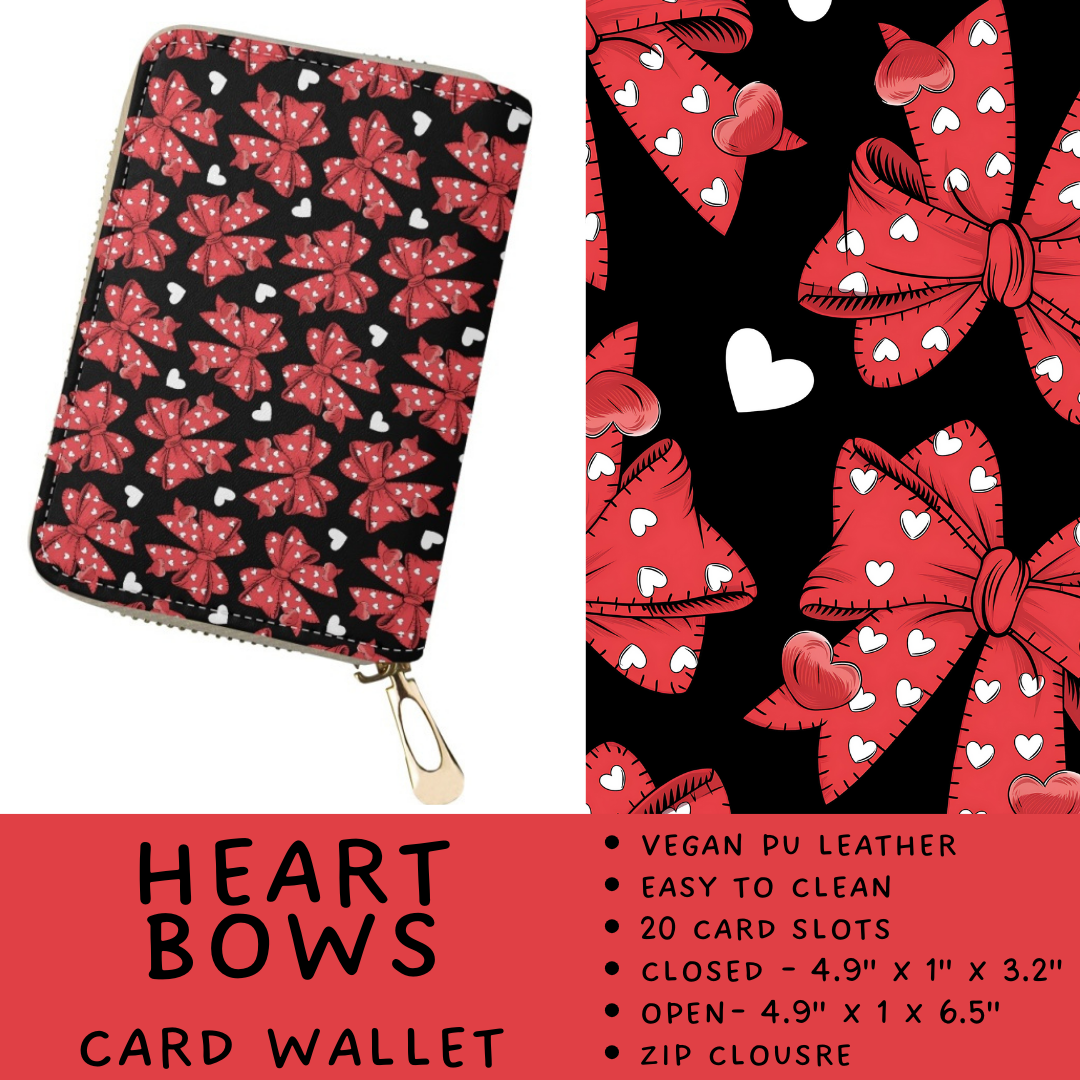 Batch #460 - Zip It Collection - Closes 12/5 - ETA late Jan - Heart Bows Card Wallet