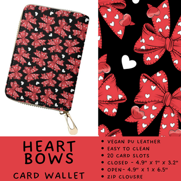 Batch #460 - Zip It Collection - Closes 12/5 - ETA late Jan - Heart Bows Card Wallet