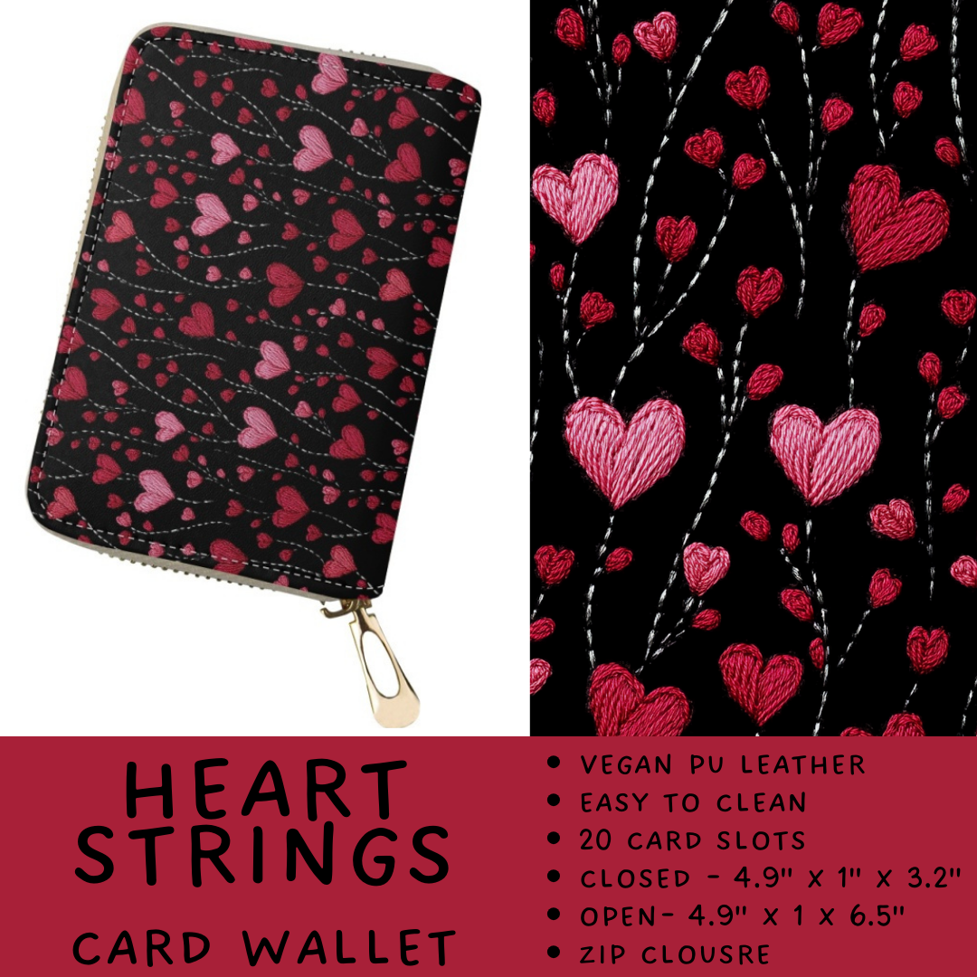 Batch #460 - Zip It Collection - Closes 12/5 - ETA late Jan - Heart Strings Card Wallet