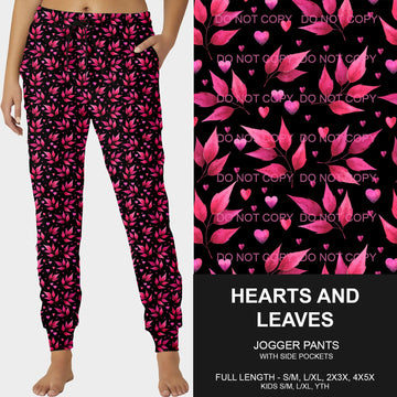 B197 - Preorder Hearts and Leaves Joggers (Closes 12/01. ETA late Jan.)