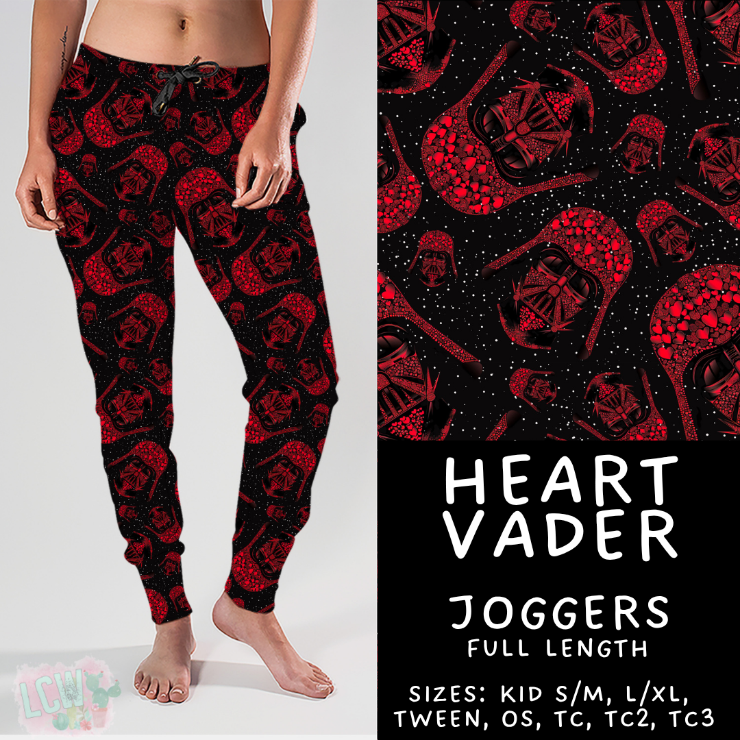 Batch #457 - Magical Character Love Collection - Closes 12/1 - ETA mid Jan - Heart Vader Joggers