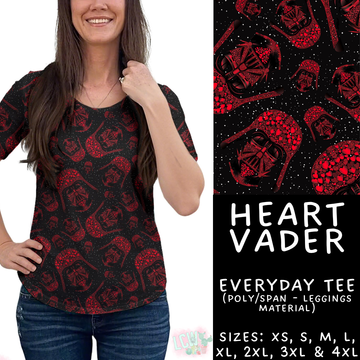 Batch #457 - Magical Character Love Collection - Closes 12/1 - ETA mid Jan - Heart Vader Everyday Tee